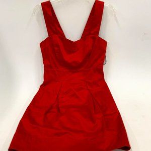 Woman's French Connection Red A-Line Dress Sz 4